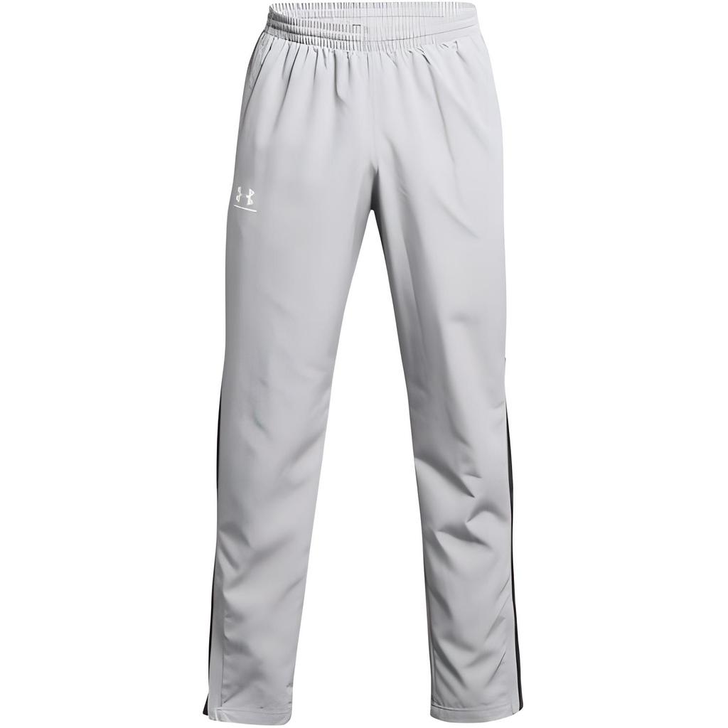 Under Armour Logo Print Elastic Waist Straight Leg Casual Pants Men Gray 1352031-013