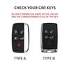 Interior Mouldings Suede Leather Car Key Case for Land Rover Range Rover Evoque Discovery Sport Velar for Jaguar XE XF E-Pace F-