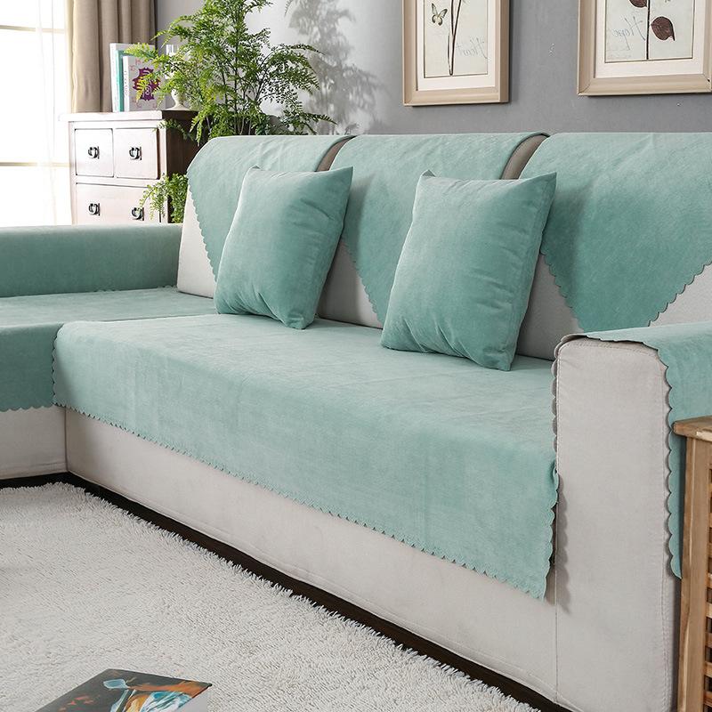 

Waterproof Sofa Cushion, Urine Barrier, Four Seasons, Nordic Solid Color Universal Fabric, Simple Modern Cover Anti-Skid Manufacturer 70*50cm