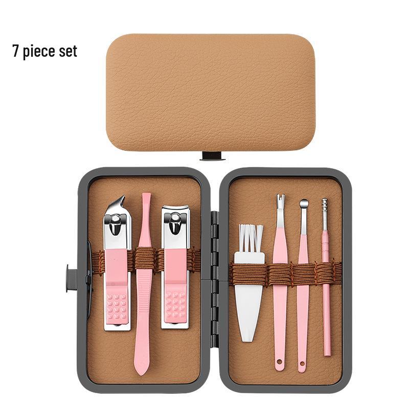 Stainless Steel Nail Clipper Set: 7-24 Piece Pedicure & Manicure Kit