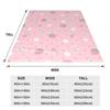 Strawberries Pink Flowers Dots Kawaii Blanket Cover Velvet Cute Pastel Sakura Soft Throw Blanket for Airplane Travel Bedspread