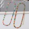 Women's Gold Colorful Choker Necklace Shiny Rainbow Crystal Zircon Tennis Chain Statement Jewelry Dropshipping