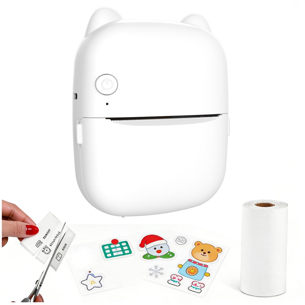 Mini Thermal Printer AI Voice Control Portable Photo Printing Machine Bluetooth Wireless Connect for Android and for