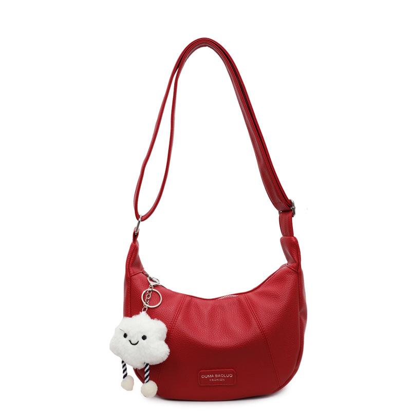 Fashion Bag Women's New Versatile Solid Color Shoulder Messenger Bag