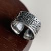 Xiaomi BF CLUB 925 Sterling Silver Ring For Women Jewelry Retro Wide Open Vintage Handmade Ring Allergy For Party Birthday Gift