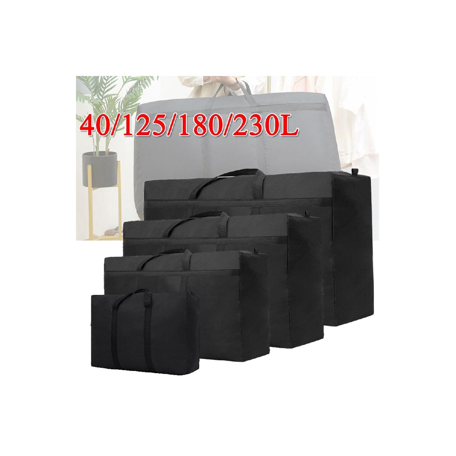 

Складна сумка унісекс великої місткості Дорожня сумка для зберігання одягу Сумка на блискавці Сумка для багажу 40 чорний