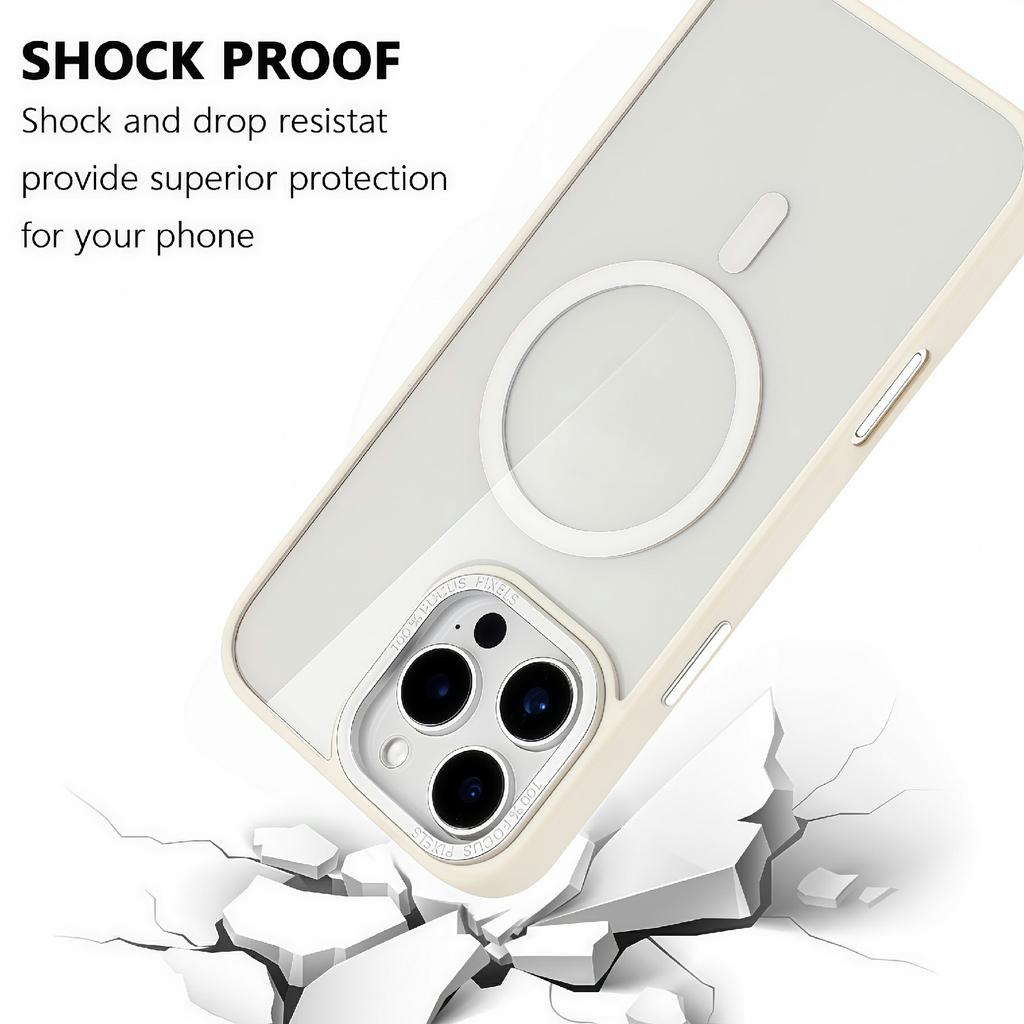 For iPhone 16 Pro Max Case Compatible with MagSafe TPU + Acrylic Clear Phone Back Cover