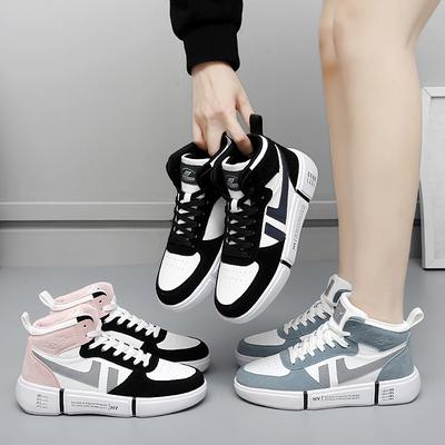 Skateboard Shoes Women High Top Sneakers Children Jogging Sport Flat Shoe Female Leather Tourism Waterproof Casual Running Board