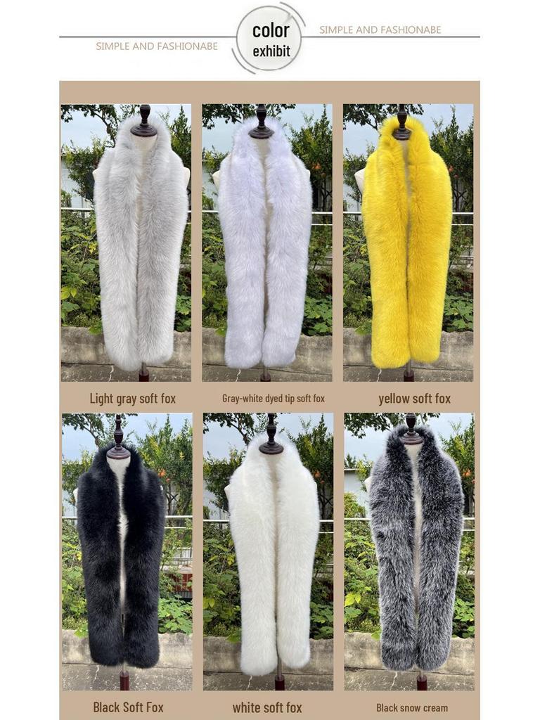 Winter Veelzijdige Faux Fur Sjaal - Warme Furry Nekwarmer voor Dames