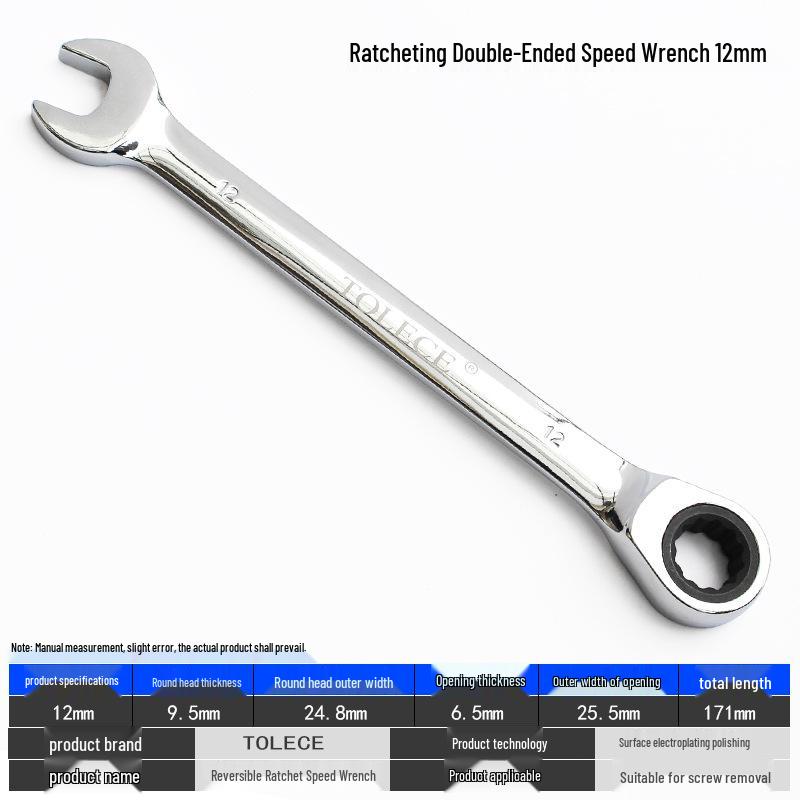 QuickTorx Reversible Ratchet Open-End Wrench