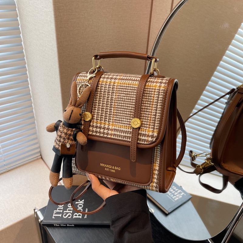 Niche Design Retro Versatile Backpack Women's New Autumn and Winter Casual Multi-purpose Shoulder Messenger Bag