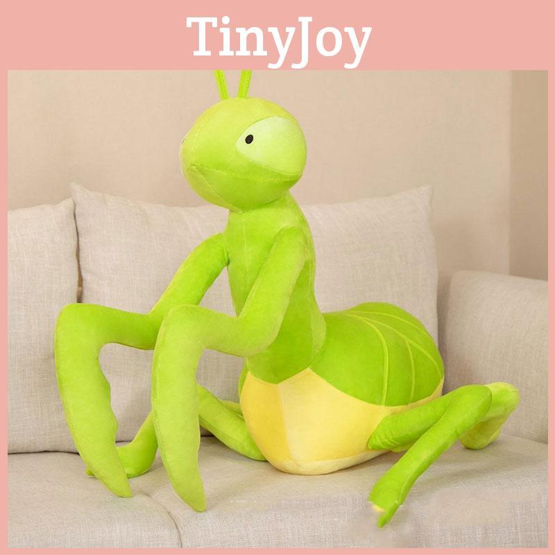 Large Plush Praying Mantis Stuffed Toy Super Soft Short Plush Cute And Creative Doll For Wholesale