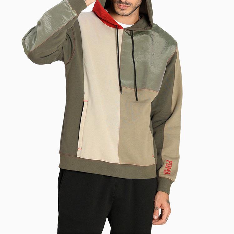 PUMA Sweatshirts Men's Grape Leaf Green Hooded Moderate Regular 532086-02