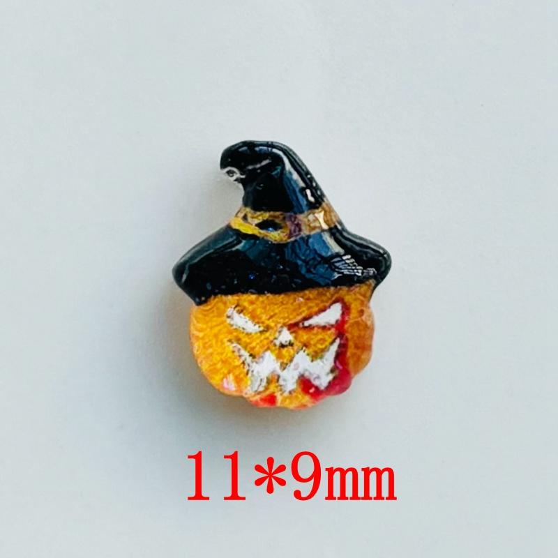 50Pcs Cartoon Gothic Halloween Style Horror Art Pumpkin Head Flat Back Resin Scrapbooking Jewelry Decoration Accessorie A37