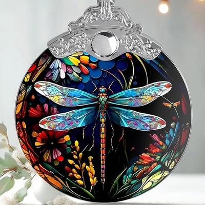 1pc Boho Vibrant Dragonfly Acrylic Suncatcher, Home Window/Wall Decor, Perfect Gift for Family Friends & Nature Lovers