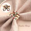 Christmas Napkin Rings - Set Of 8 Napkin Holder Rings For Holiday Christmas Table Decoration Napkin Buckle