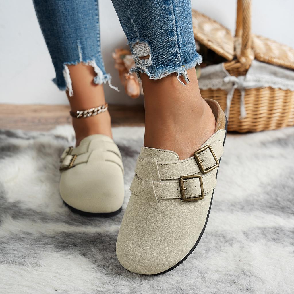 Fashion Women Slippers Vintage Solid Cork Clogs Sandals Classic Beach Shoes Women Summer Fashion Unisex Slippers Platform Slides Women