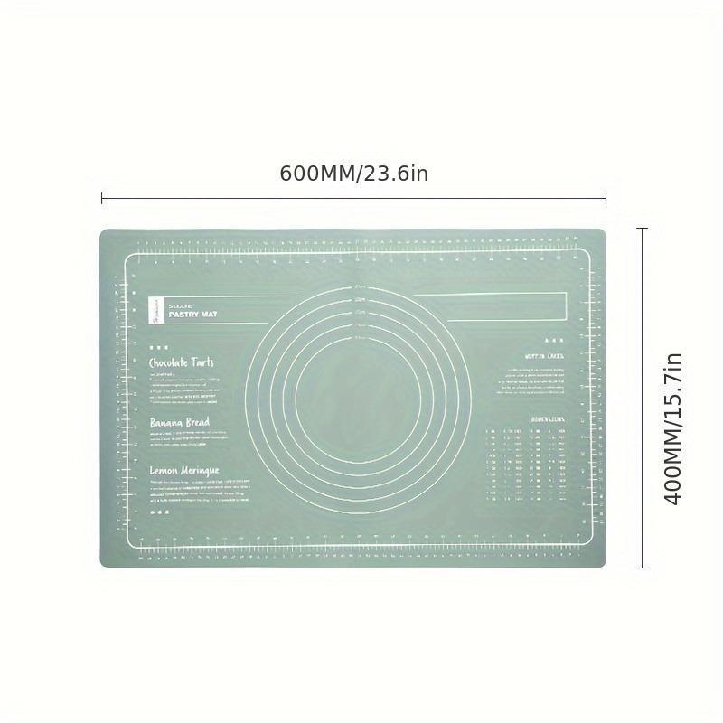 Effortless Baking with This Extra Large Non-Slip Silicone Kneading Mat and Rolling Pin Set - Perfect for Pastry and Dough Making