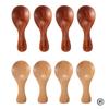 Mini linguri din lemn 4 buc. Mici de bucătărie condimente lingură zahăr, ceai, cafea, mâner scurt, lemn, lingură pentru copii, gadgeturi de bucătărie