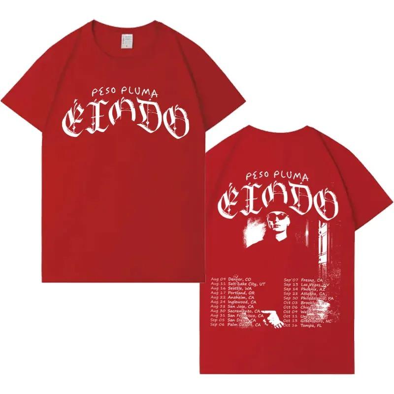 Rapper Peso Pluma Gothic Hip Hop Harajuku Graphic TShirts  Mens Oversized Aesthetic Hipster Casual Cotton Short Sleeves