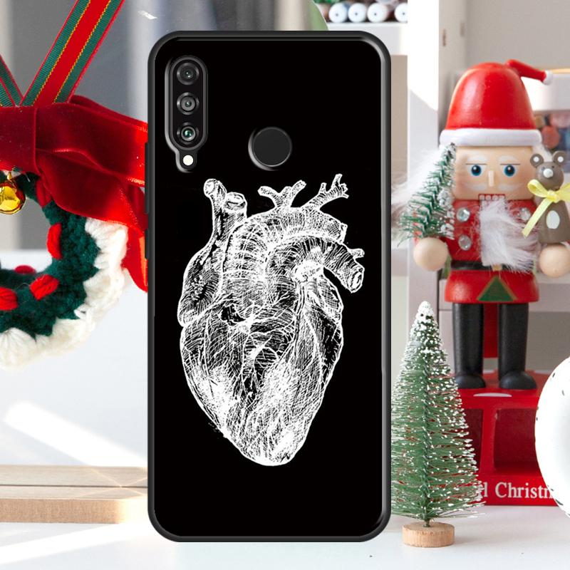 Human Heart Anatomy For Huawei Nova 5T 9 10 SE 7i 8i 11i 12i Y73 Y72 Y61 Y91 Y60 Y70 Y90 P20 P40 P30 Lite Case