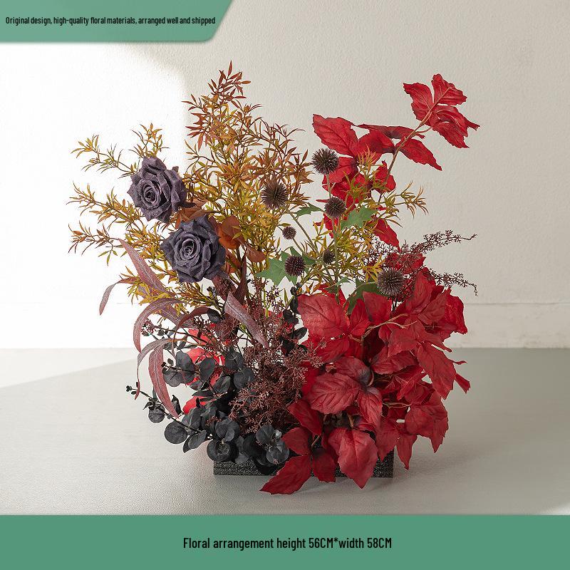 Retro Pastoral Artificial Autumn Flowers for Home, Hotel, Mall, and Outdoor Decor