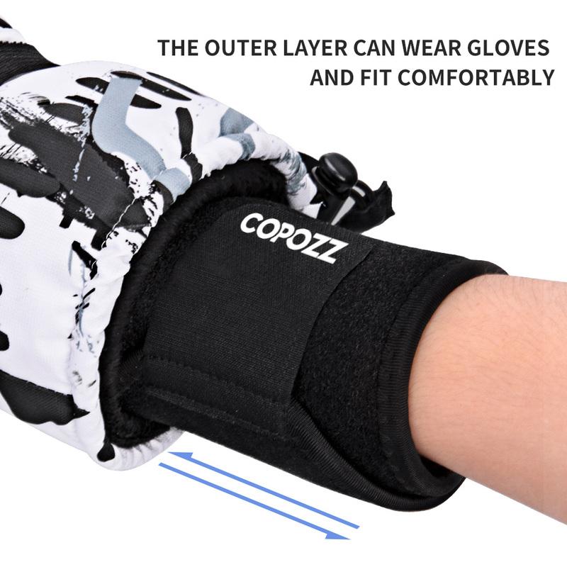 COPOZZ Adjustable Ski Strokes Wrist Gear Hand Protection Roller Palm Pads Protector Snowboard Skating Guard Men Women Child