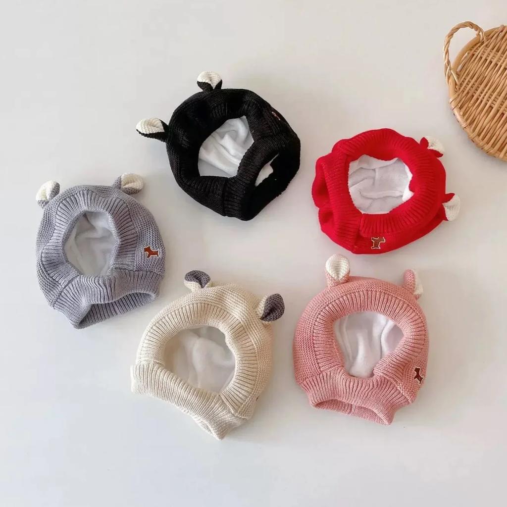 Winter Large Labrador Retriever Golden Retriever Funny Headset Warm Cute Dog Knitted Hat, Available in Four Colors