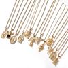 Hip Hop Gumeng Stainless Steel Real Gold Electroplating Wings Angel Pendant Necklace Niche Accessories