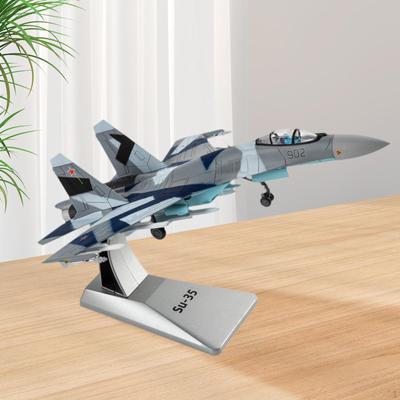 1/100 SU35 tlakově lité letadlo letadlo se stojanem na displej, stíhací ozdoby