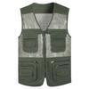 [YWSY] Vest Men's Summer Clothes Thin Multifunctional 10 Pockets Quick