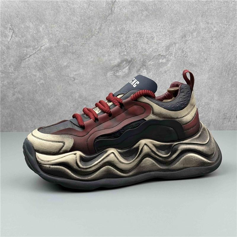 

Мода Роскошный Дизайнер Великобритания Винтаж Мода Мужская Обувь на Толстой Подошве Повседневные Балетки Мокасины Мужские Спортивные Кроссовки для Ходьбы Zapatos 38