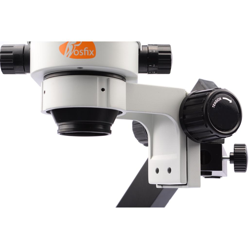 Rosfix Mikroskop Stereoskopowy Trinokularowy Neptune Pro MSNP-T-WDMS1 – Zakres Zoomu 7x-45x | Wysięgnik | Oświetlacz 56xLED I Soczewka 0,5x