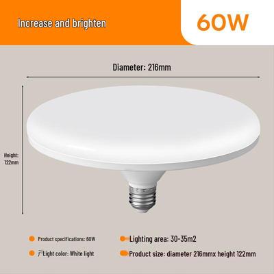 Liangtu E27 UFO Energiebesparende Nood LED Lamp, Wit Licht