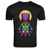 T-shirt Graphique Horreur Vampire Vert avec Haut-de-forme