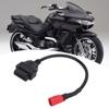 Motorcycle OBD 16Pin to 6Pin Connector Cable Flexible Black Maintenance Modification