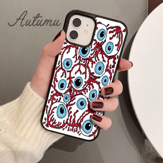 

Чехол для телефона с безумным рисунком глаз для iPhone 11 12 13 14 Pro Max mini X XR XS SE 2020 6 7 8 Plus Samsung Galaxy S21 S22 Samsung S22ultra