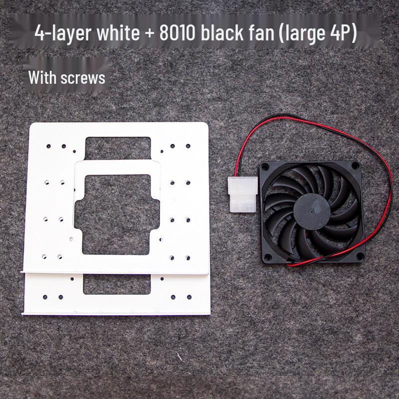 3.5" Multi-Bay Bracket with Heat Dissipation Fan for 2, 4, or 6 Bays