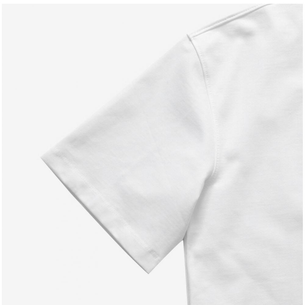 Ganni T4033 151 Heart RhineStone Logo Women S Short Sleeve Tee