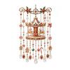 Entspannende Klang-Windspiele für Zuhause, Weihnachts-Glockenspiel, Acryl-Sonnenfänger für Außenbereich, Garten, Terrasse, Elegante Dekorationen, Festdekoration, Hängend im Hof