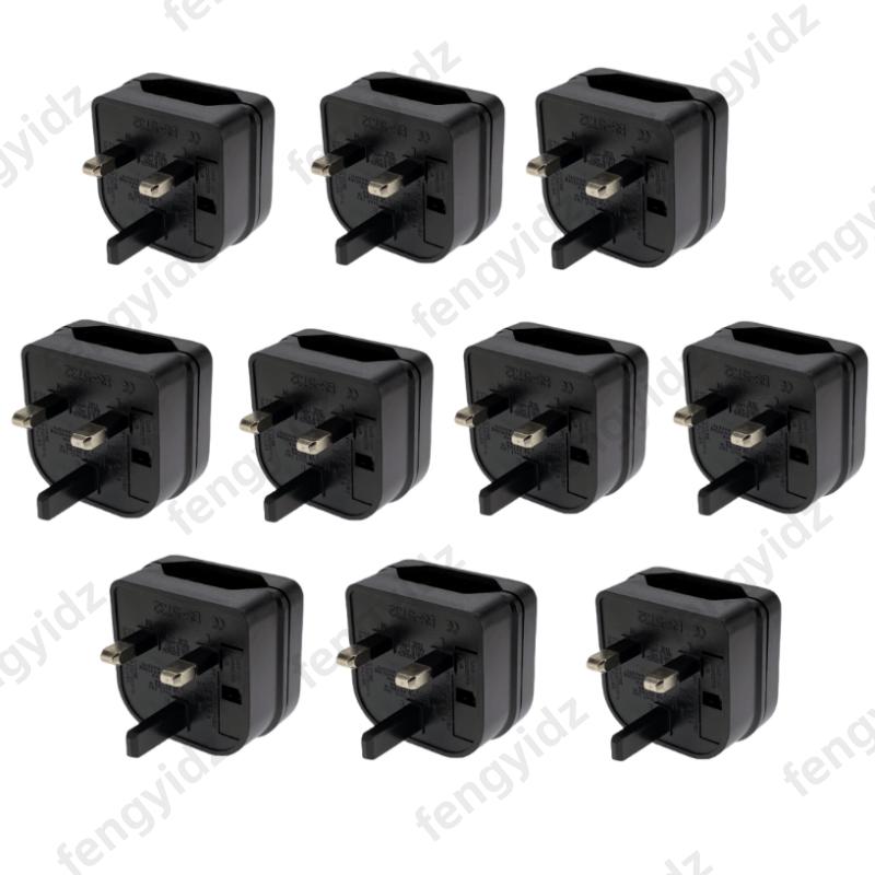 1Pc European Euro EU 2 Pin To UK 3Pin Power Socket Travel Plug Adapter Converter New