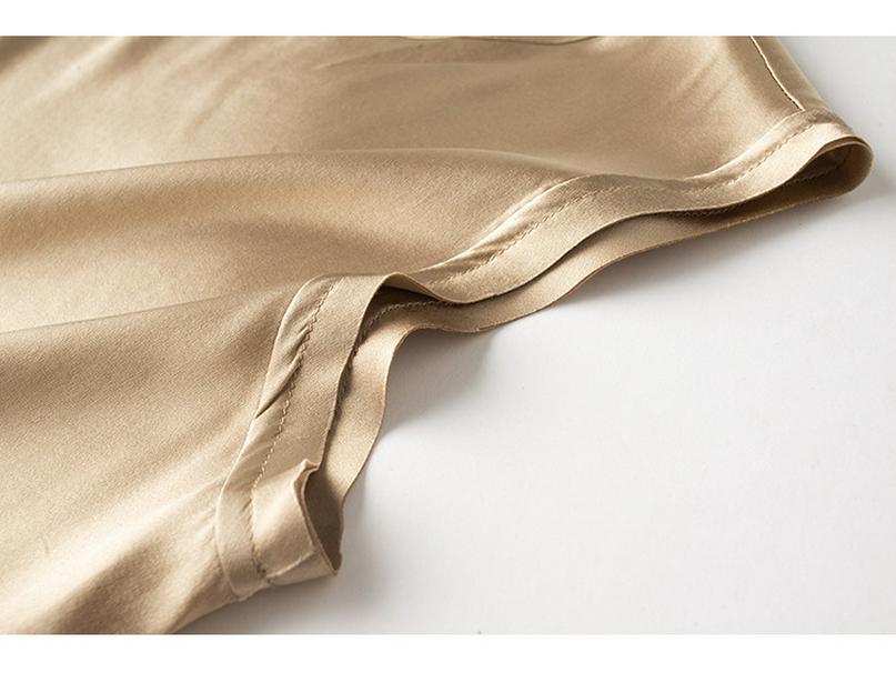 Women's Summer Silk Camisole - Mulberry Satin Solid Sleeveless Top