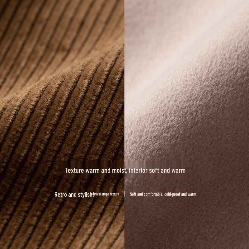 Women's Corduroy Lamb Wool Lined Workwear Jacket