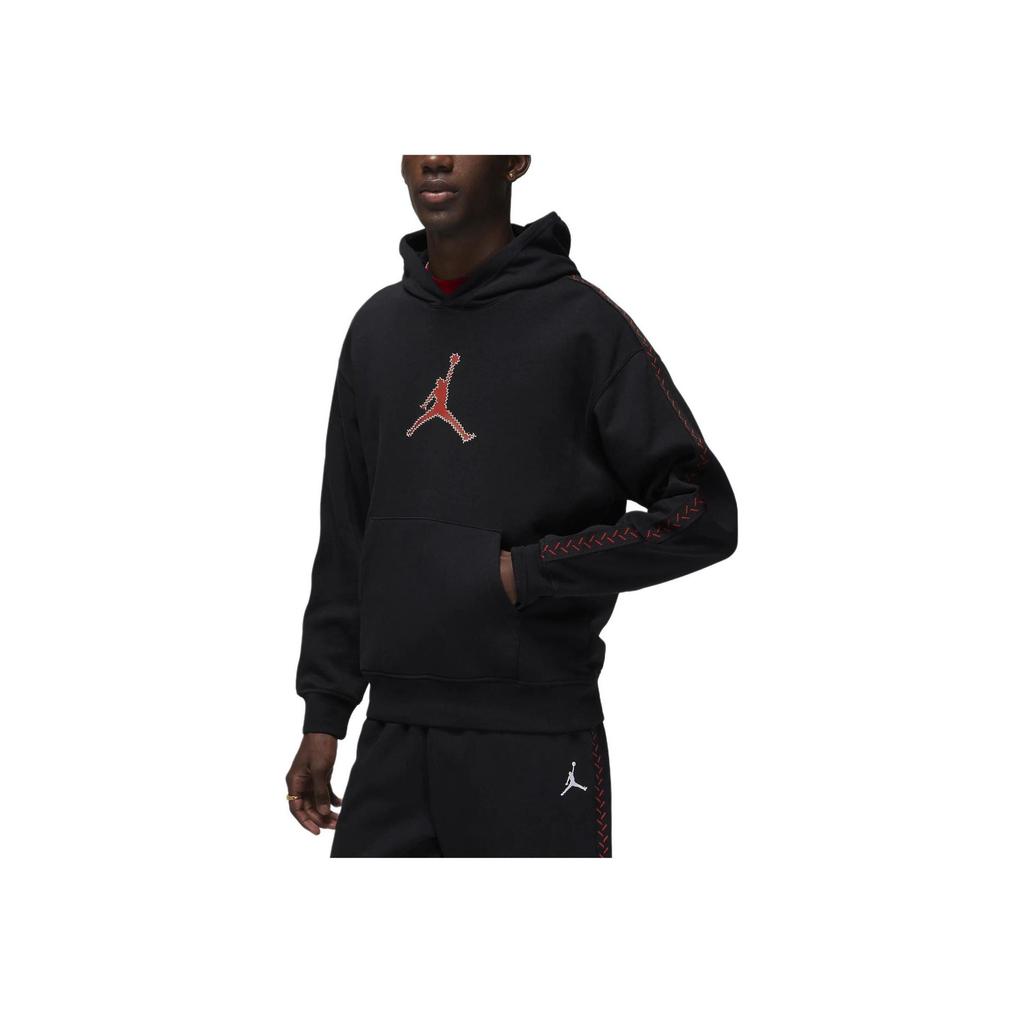 Jordan MVP Logo Hoodie Long Sleeve Casual Sweatshirt Men Tops Black FN6353-010