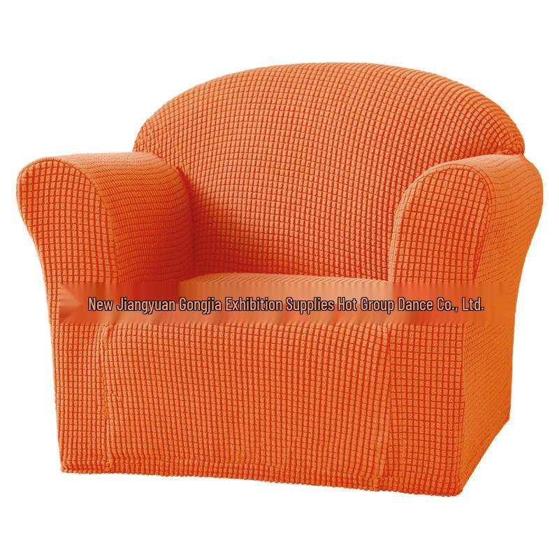 Elastischer Kinder-Mini-Sofaüberzug, Unifarbe, Schlichtes Design, Schutzhülle für kleines Sofa