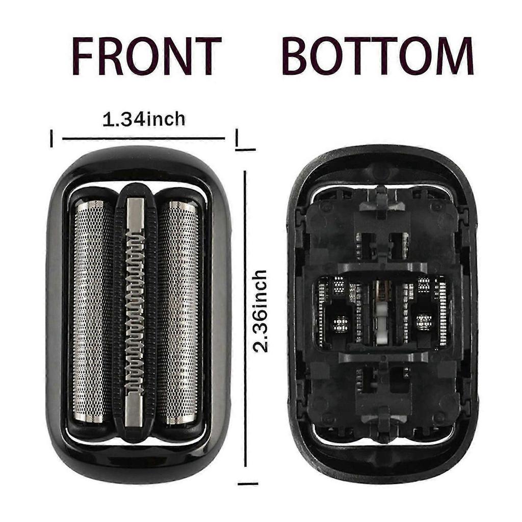 4 Pack Series 5/6 53B Replacement Head for Braun Electric Foil Shaver 5020Cs 5018S 5035S 5049Cs 5050Cs 6020S 6040Cs