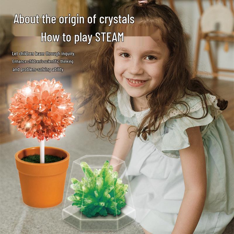 Xueyou Ma Blooming Crystal Christmas Tree - Magic Growing Kit for Science Lovers