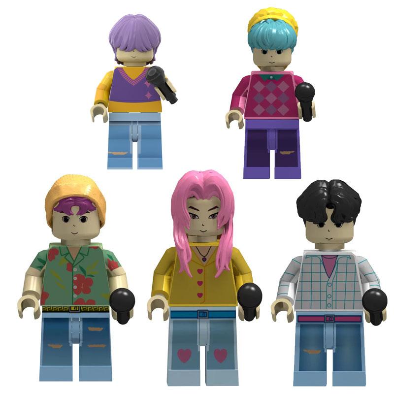 New Popular Kpop Demon Hunters Rumi Zoey Mira Mini Building Blocks Toy, Desk Decoration Collection Figures Child Christmas Gift