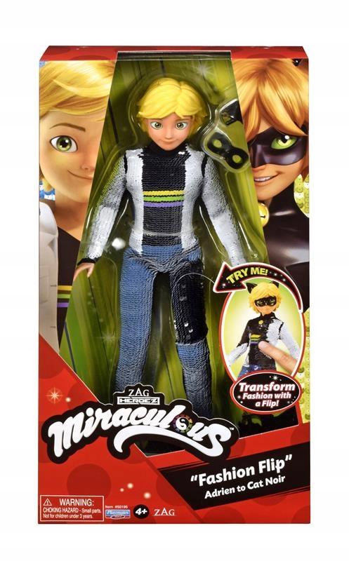 Lalka Miraculous: Biedronka I Czarny Kot Playmates Toys Adrien 26 Cm