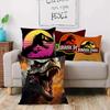Cute Dinosaur Jurassic P-Park Pillow Covers Cartoon Sofa Decorative Home Double-sided Printing Short Plush Cute Cushion Cover
